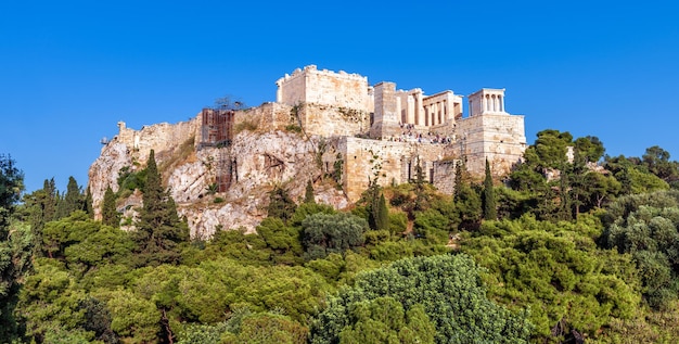 Panoramic view of Acropolis Athens Greece