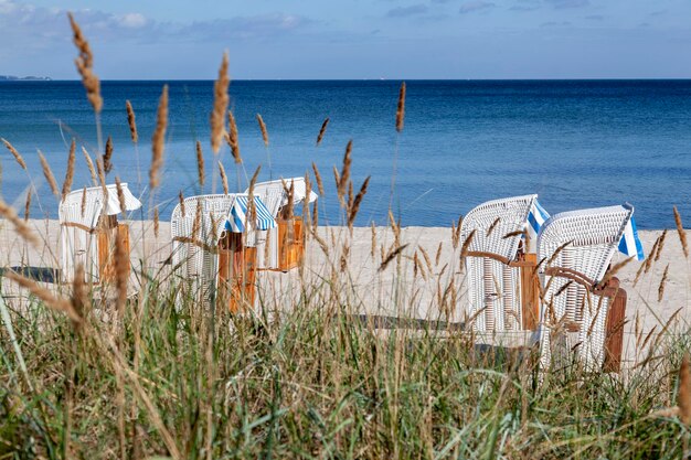 Foto vista panoramica della spiaggia contro il cielo