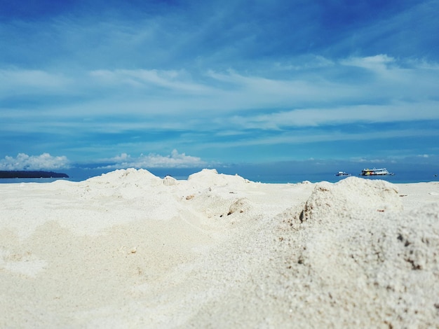 Panoramic view of beach against sky