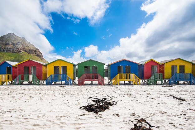 Panoramic view of beach against sky