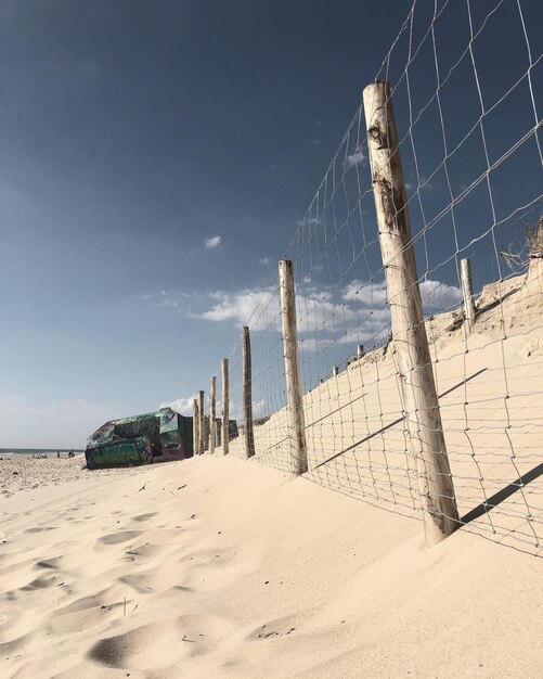 Photo panoramic view of beach against sky