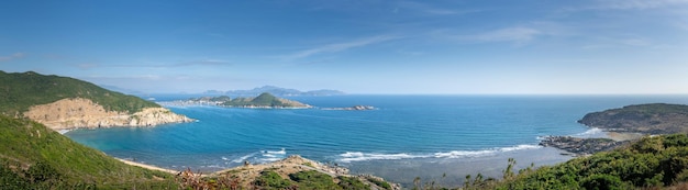 Foto vista panoramica della spiaggia foto