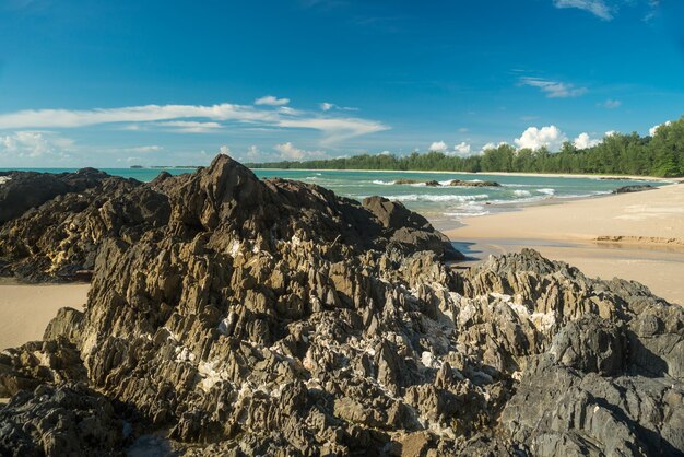 Panoramic view of beach