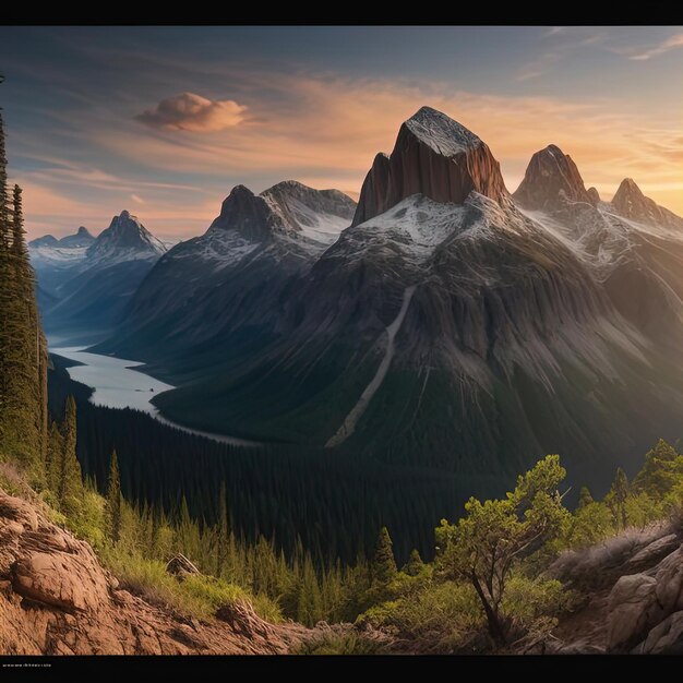 panoramic view of a beautiful landscape