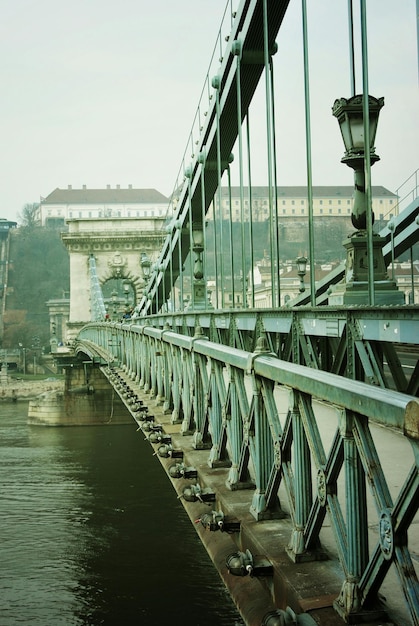 Photo panoramic view of bridge against clear sky