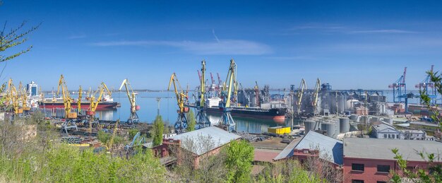 Panoramic view of buildings against sky