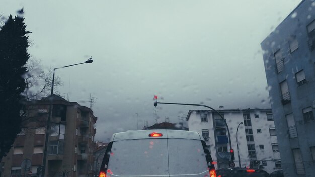 Panoramic view of buildings against sky