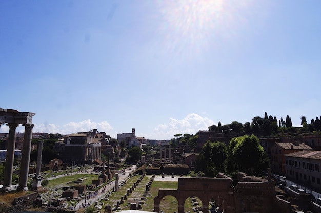 Foto vista panoramica degli edifici contro il cielo