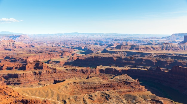 Vista panoramica del canyon a dead horse state park, utah usa