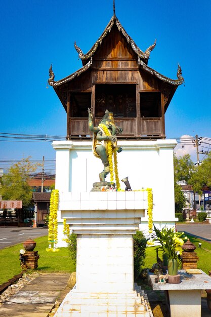 タイのチェンマイ市のパノラマビュー