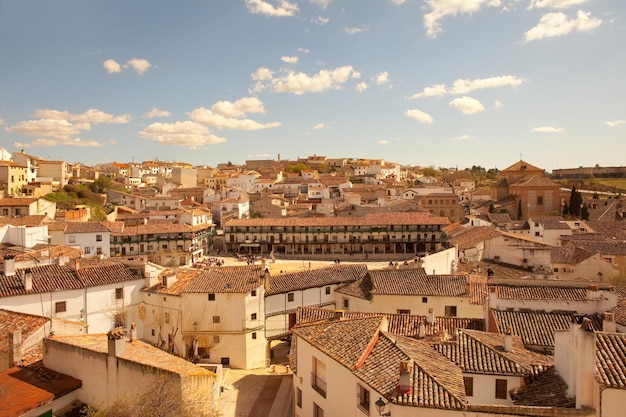 Photo panoramic view of chinchon a small spanish village near madrid spain