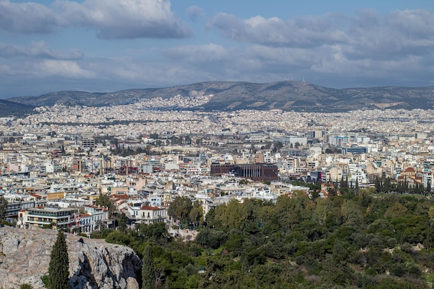 Панорамный вид на город Афины