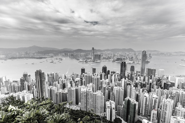 Photo panoramic view of city buildings against sky