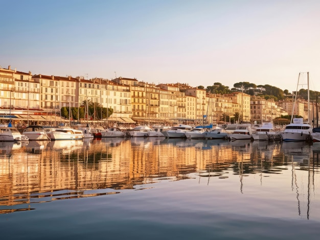 Panoramic view of the city of Cannes France