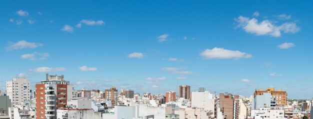 Panoramic view of cityscape against sky