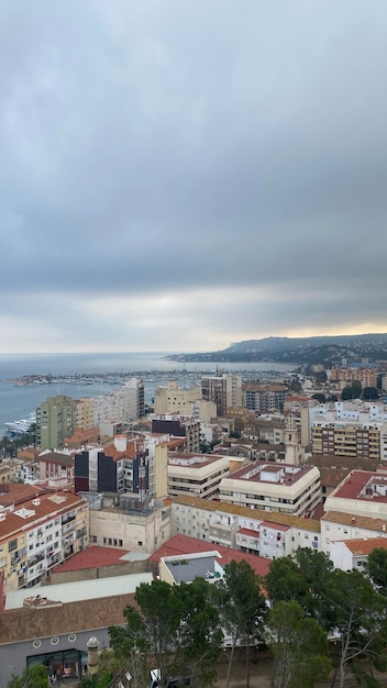 Panoramic view of Denia from the castle