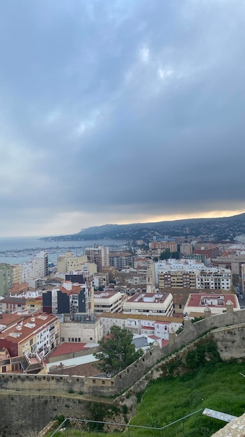 Panoramic view of Denia from the castle