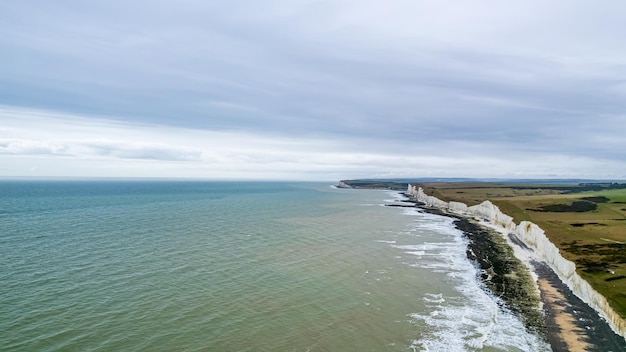 Panoramic view footage of the isle taken with a drone