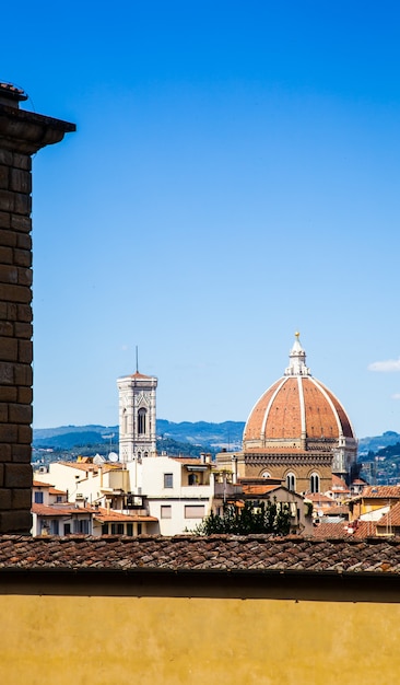 Panoramic view from Piazzale Michelangelo in Florence - Italy