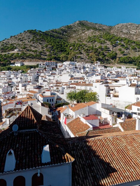 Panoramic view from the top of the village of Mijas