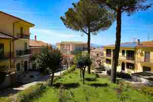 Photo panoramic view of gesualdo a small village in the province of avellino italy