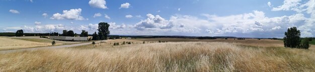 Photo panoramic view of land against sky