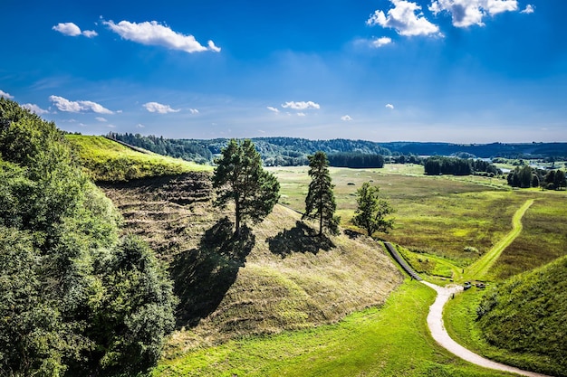 Photo panoramic view of landscape against sky