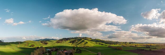 Panoramic view of landscape against sky