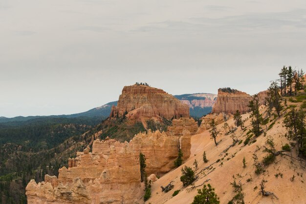 Photo panoramic view of landscape against sky