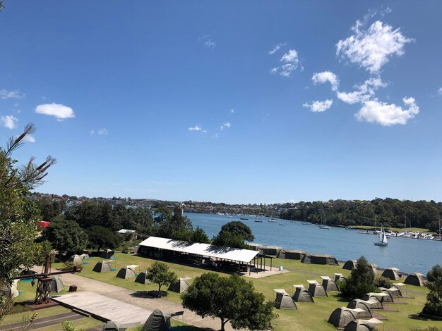 Photo panoramic view of landscape against sky