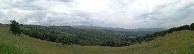 Panoramic view of landscape against sky