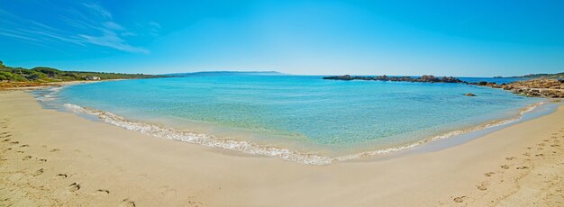 Panoramic view of Le Bombarde beach Sardinia