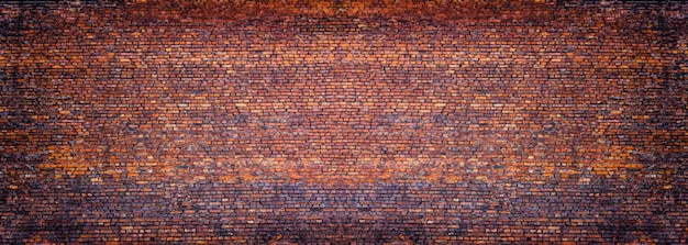 Panoramic view of masonry, brick wall as background