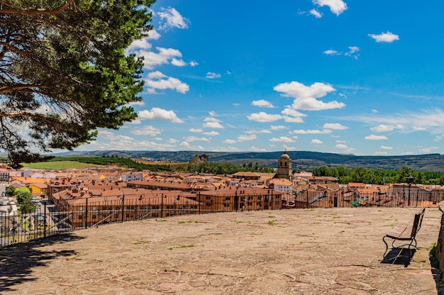 panoramic view of medieval town