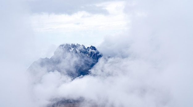 Panoramic view of mount Kilimanjaro, Tanzania. Beautiful mountain in Africa.