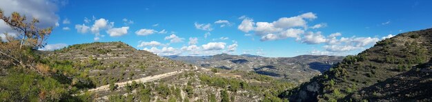 Foto vista panoramica delle montagne contro il cielo