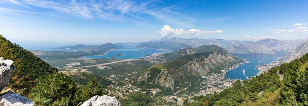 Photo panoramic view of mountains against sky