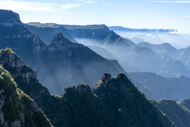 Foto vista panoramica delle montagne contro il cielo