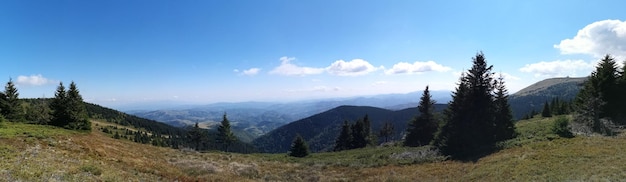 Photo panoramic view of mountains against sky