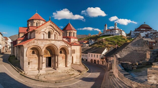 Panoramic view of mtskheta georgia