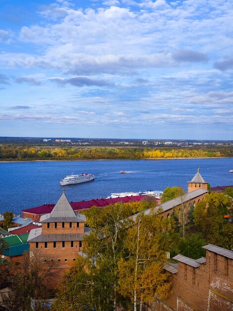 Vista panoramica di nizhny novgorod dall'alto