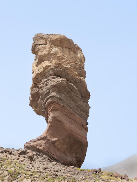 Panoramic view of the path of the Roques Garcia viewpoint in Teide national Park