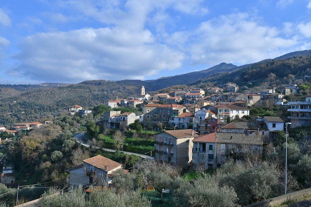 Photo panoramic view of perdifumo a village in campania in italy