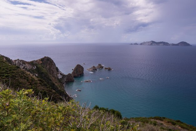 ポンザ島のパノラマ景色