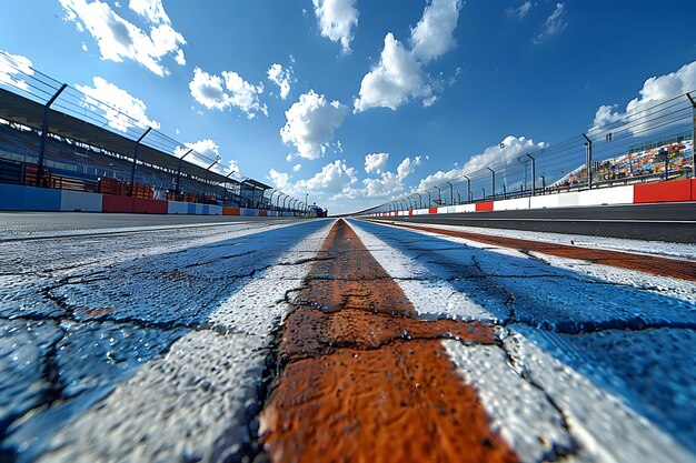 Panoramic View of a Race Track