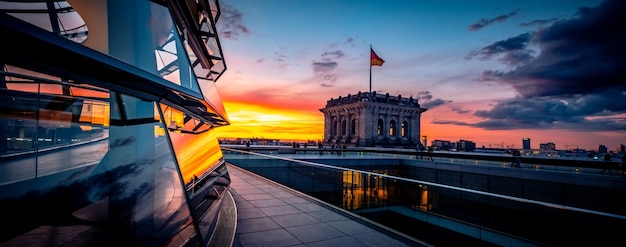Panoramic view of reichstag