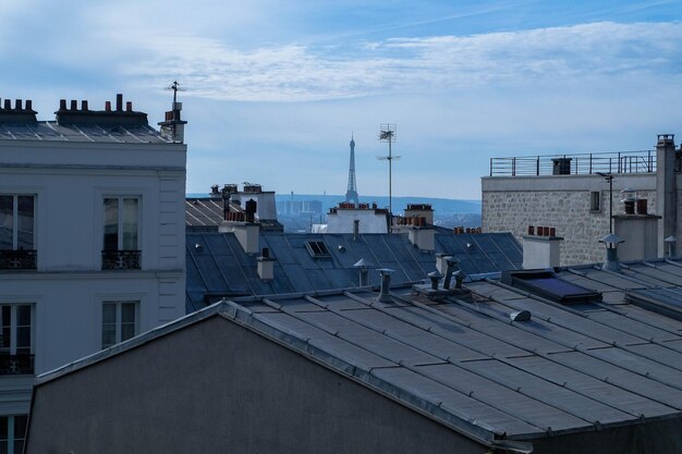 Photo panoramic view of residential district against sky