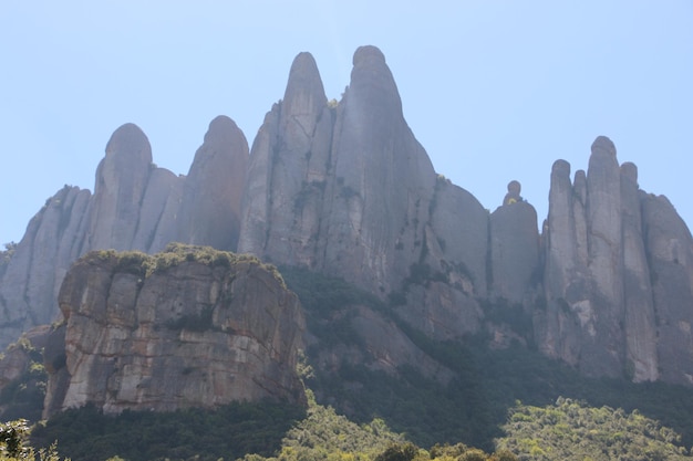 Photo panoramic view of rock formations against sky