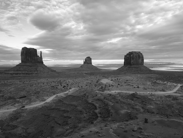 Photo panoramic view of rock formations against sky