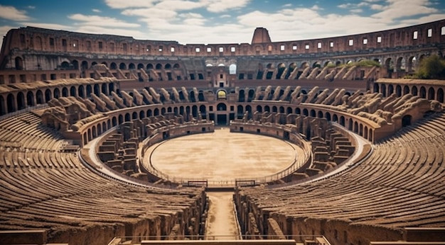 Photo panoramic view of rome panoramic view of antic city rome top view of the city